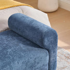 65.75" Storage Ottoman Bench, End of Bed Bench for Bedroom | Hidden Storage, Gold Metal Legs, Chenille Upholstered Seat And Modern Design For Living Room, Entryway Or Window Seating