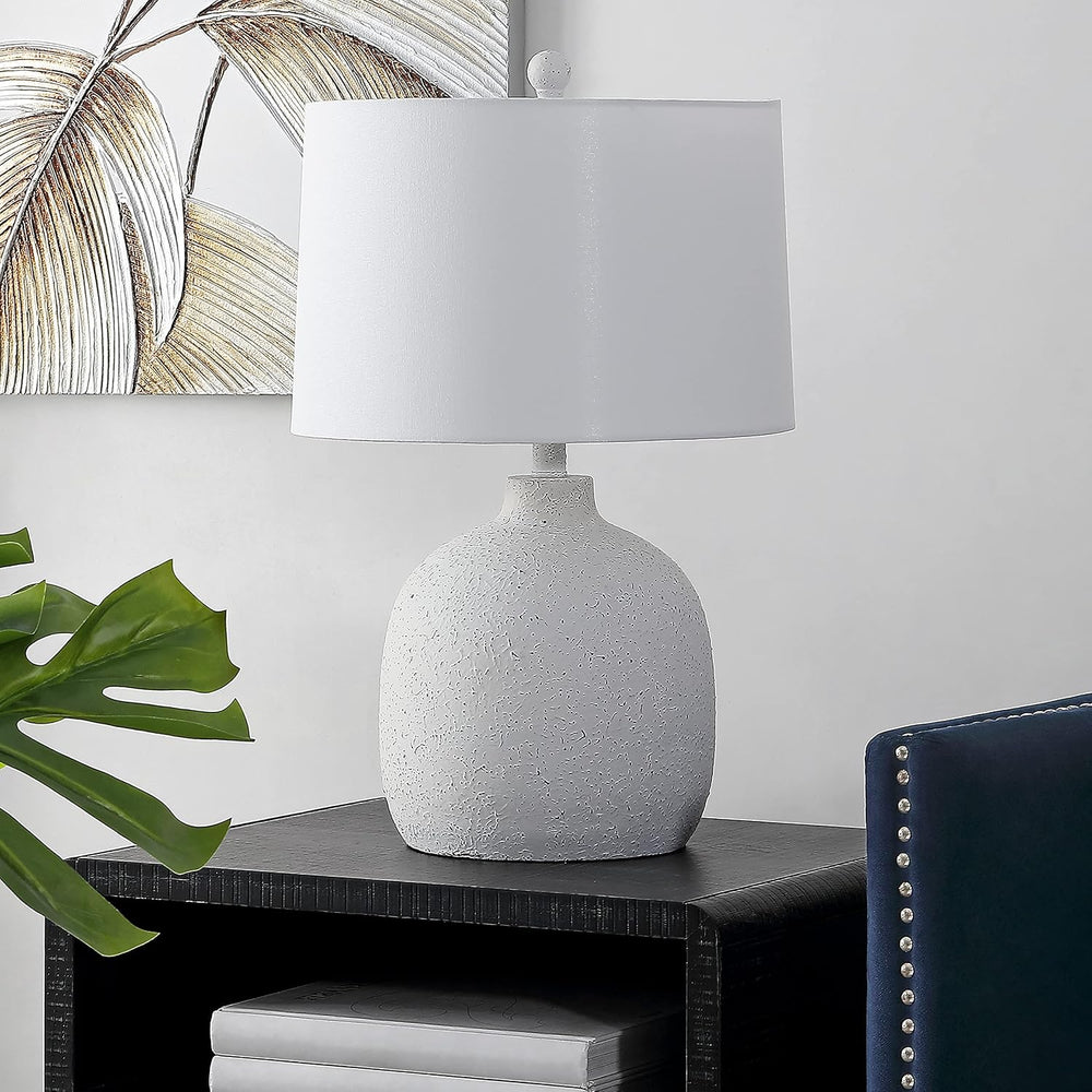 SAFAVIEH Lighting Collection Veleri Modern Cream 24-inch Bedroom Living Room ...