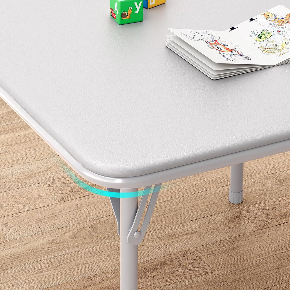 GAOMON Boys and Girls Folding Table and Chairs Set of 3, Portable Table and C...