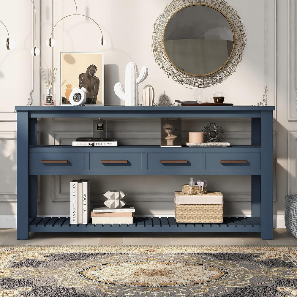 LKTART Console Table for Entryway with Drawers,61.5'' Long Sofa Table...