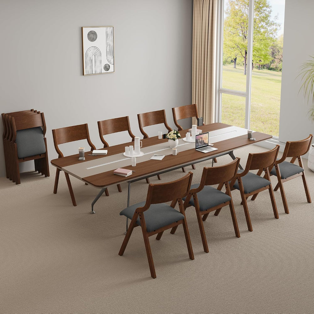 Folding Upholstered Dining Chairs 2-Piece Set,Ready to go | Upholstered with ...