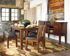 Signature Design by Ashley Ralene Rake Back 19" Dining Room Chair 2 Count, Medium Brown
