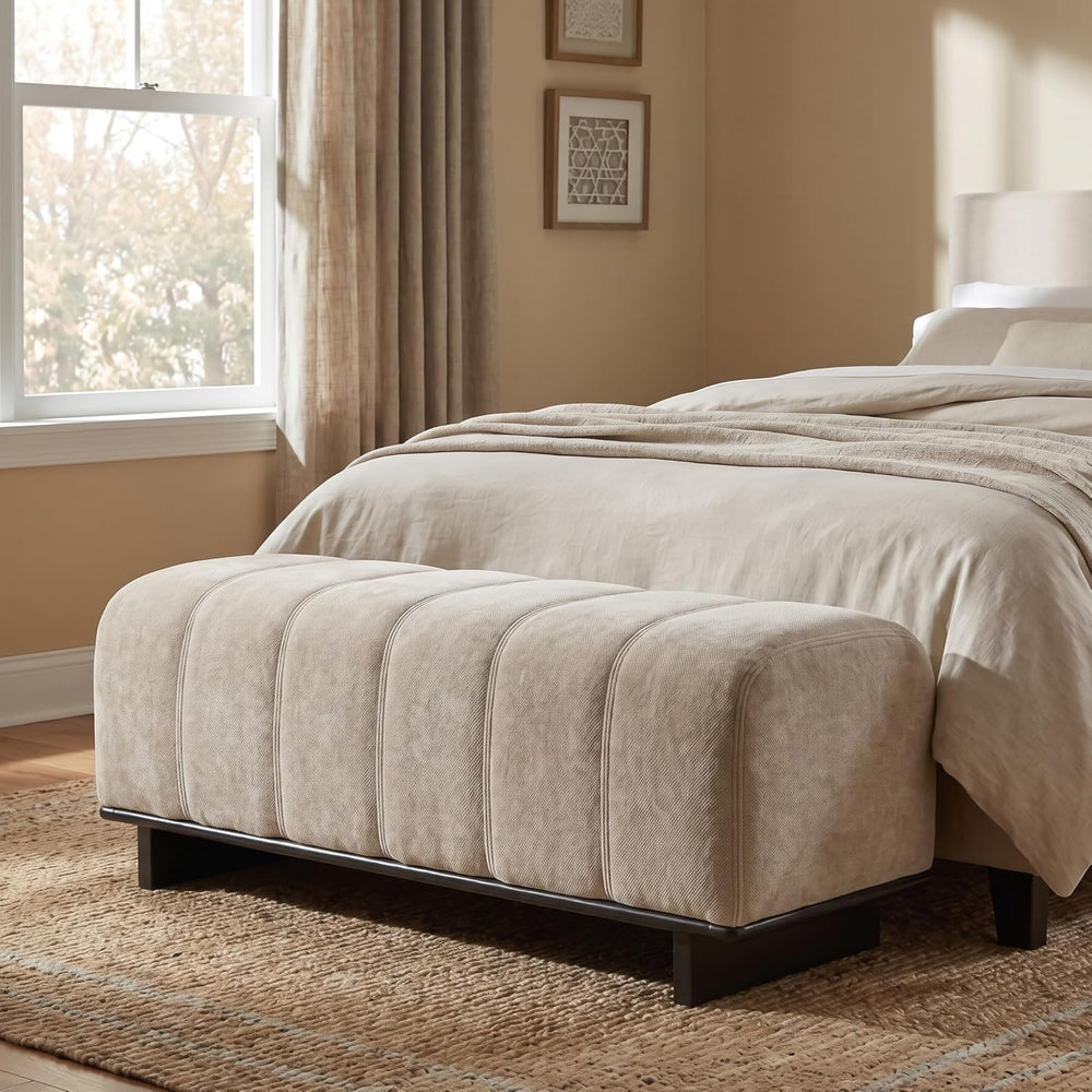 Christopher Knight Home Lamie 49.13" Chenille Upholstered Dining Bench, ...