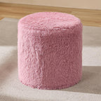Hobestluk Bean Bag Chairs Ottoman for Adults Bean Bag Chair Footrest Foam Filled Ottoman of BeanBag Footstool of Lazy Sofa for Bedroom, Living Room, Apartment (Small, Pink)