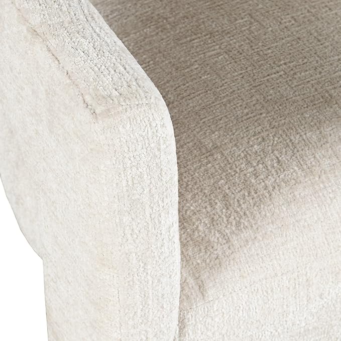 Jofran Upholstered Counter Stool with Arms – Versatile Barstools – Stylish Seating for Kitchen Dining Room or Home Bar, Natural, Single Stool