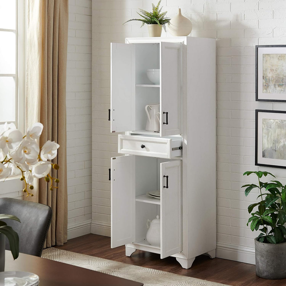 Crosley Furniture Tara Pantry Storage Cabinet with Shelves, Kitchen, Dining, ...
