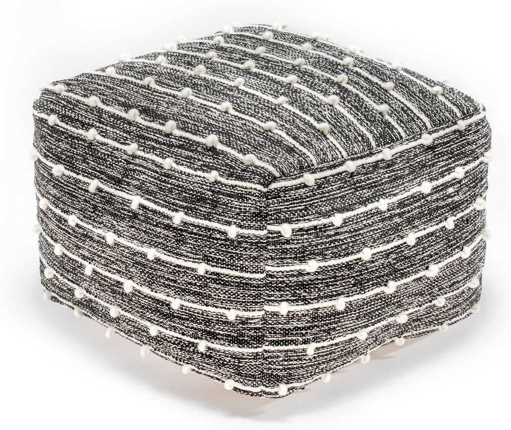 Anji Mountain Pouf Ottoman Foot Rest, Handmade Ottoman Pouf, Comfortable Foot...
