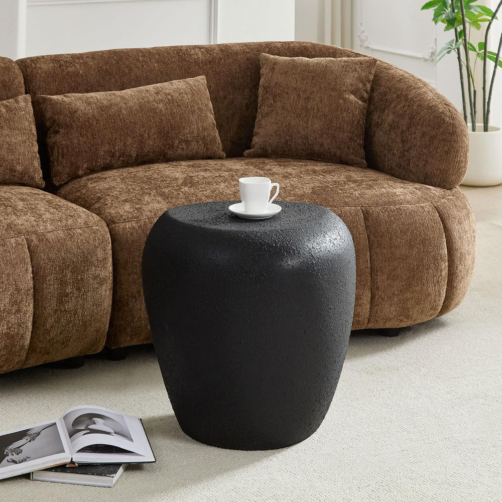 End Tables Faux Marble Side Table Modern Small Accent Table for Sofa Couch,Be...