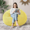 3FT Bean Bag Chairs Teardrop Bean Bag Chair for Adults Beanbag Chair with Memory Foam Filled Machine Washable Cover for Living Room, Bedroom