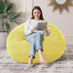 3FT Bean Bag Chairs Teardrop Bean Bag Chair for Adults Beanbag Chair with Memory Foam Filled Machine Washable Cover for Living Room, Bedroom