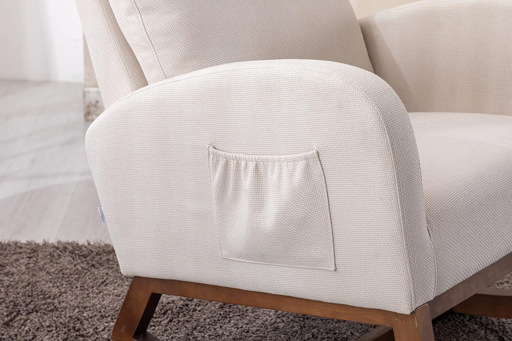 Rocking Chair,Nursing Chairs with Foot Rest for Mom, Rocker Glider Chair with...