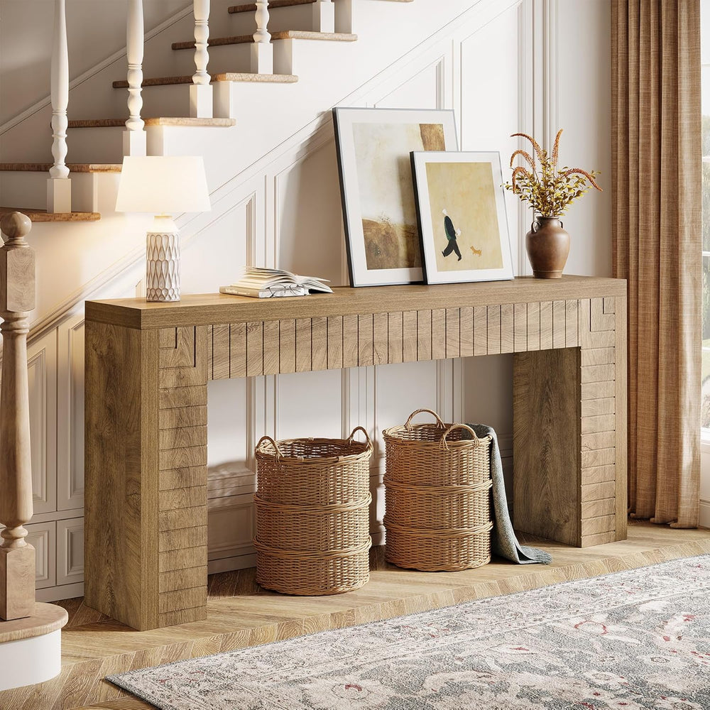 Tribesigns 70.9-Inch Extra Long Console Table for Entryway, Narrow Sofa Table...