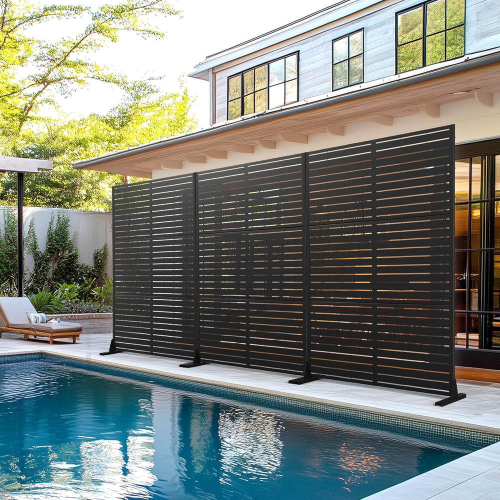 FENCY 72" H Metal Privacy Screen Outdoor
