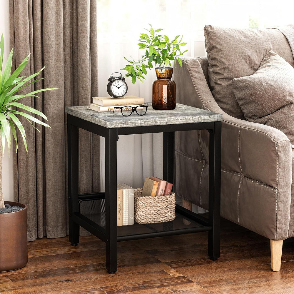 Recaceik 3-Piece Living Room Coffee Table Set, Industrial Coffee Table with 2...
