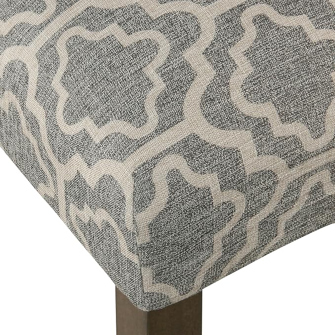 HomePop Parsons Classic Upholstered Accent Dining Chair, Pack of 2, Grey