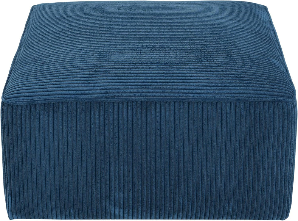 Christopher Knight Home Isa Corduroy Ottoman Footstool, Square Pouf Poufee Fo...