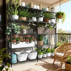5 Tiers Storage Shelves Load 1500LBS, Metal Shelving Wire Metal Shelving Unit Shelves for Storage Adjustable Garage Shelving for Pantry Kitchen Garage Black 15.8" D x 33.5" W x 70.5" H