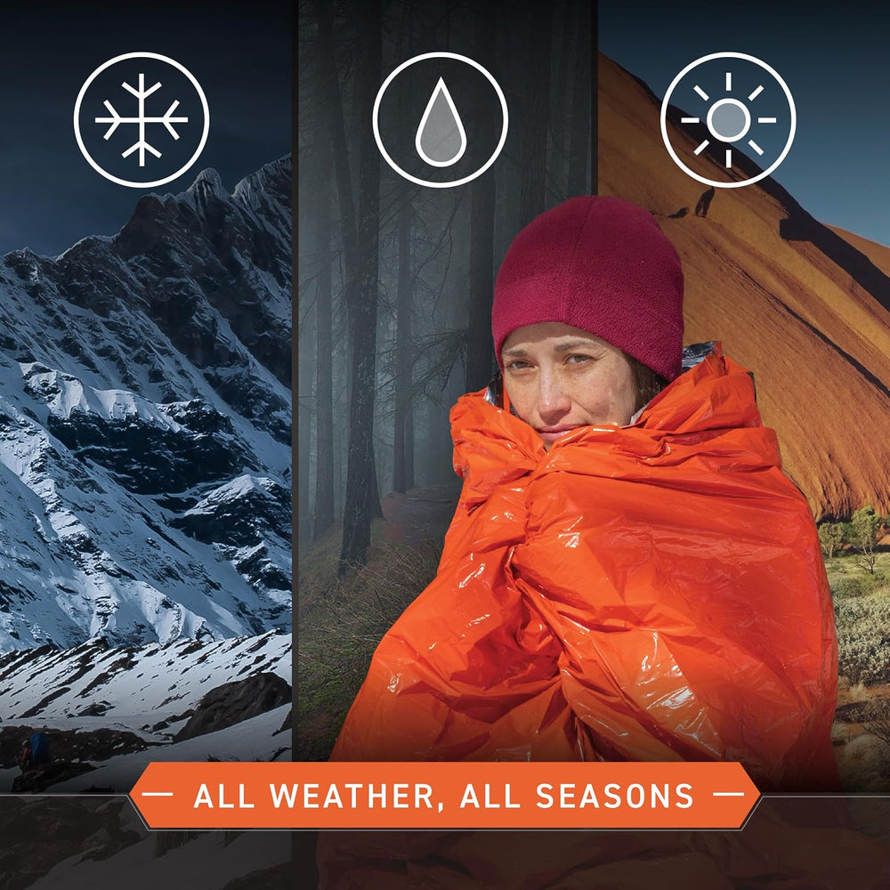 Survive Outdoors Longer 90% Emergency Bivvy - Comes with Survival Whistle &am...