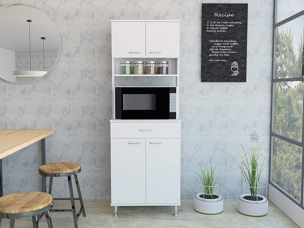 23.6" D*13.9" W*66.5" H Kitchen Pantry with 19.9" Drawer,...