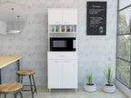 ModernKitchen Pantry, White Storage Cabinet with Countertop, Easy to Maintain, for Dining Room