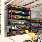 REIBII 3300LBS Garage Shelving 78" H Storage Shelves Heavy Duty 6-Tier Adjustable Matel Shelving Easy Assembly Storage Shelf for Garage Basement Warehouse Pantry, 48" W X 18" D X 78" H