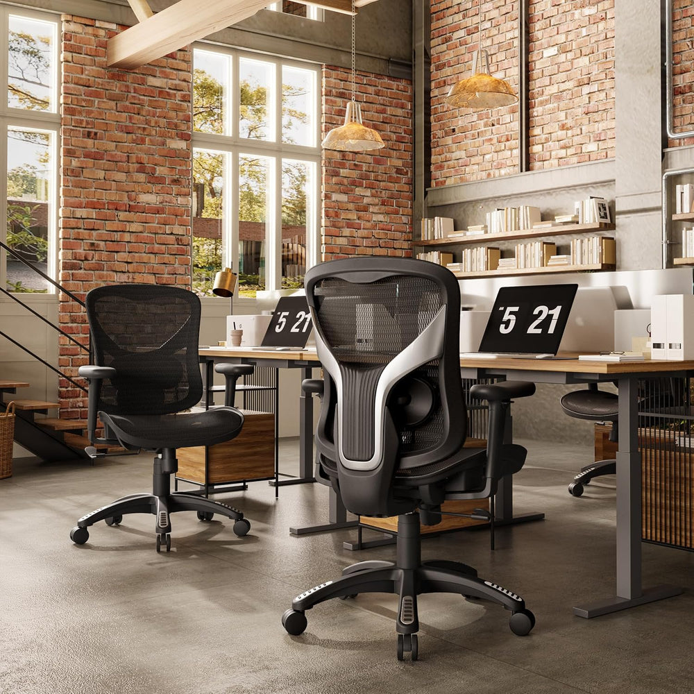 GABRYLLY Ergonomic Office Chair for Company and Home, Mid Back Desk Chair wit...