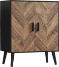 Storage Cabinet with Adjustable Shelf & Doors, Sideboard Buffet Cabinet with Storage, for Dining Room, Living Room, Entryway, Black