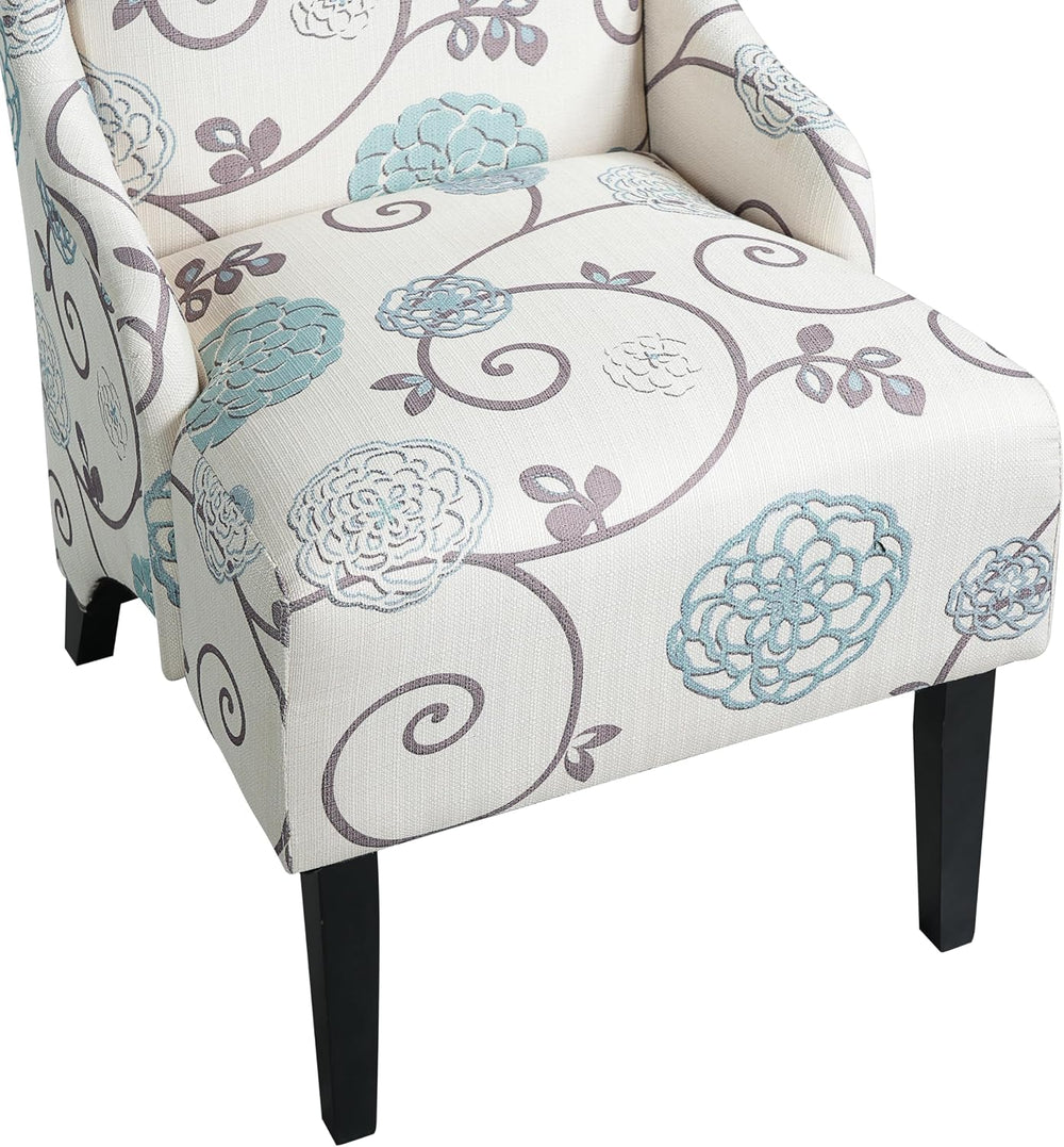 Christopher Knight Home Micua Luxury Upholstered Dining Chair with Floral Fab...