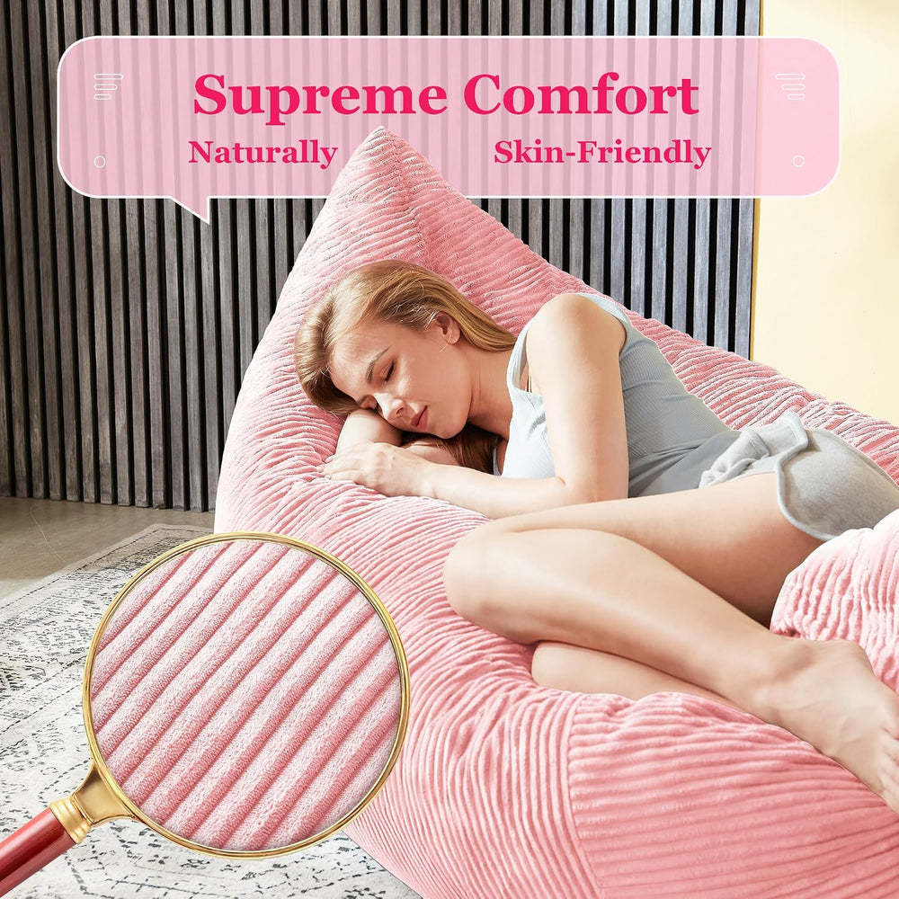 3 in 1 Big Bean Bag Chair for Adults, Large Giant BeanBag Chairs, Convertible...