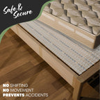 Nevlers 72" x 54" Queen Size Open-Weave Non Slip Mattress Gripper Pad | PVC Foam Non Slip Pad to Keep Bed from Sliding & Movement | Reversible Non-adhesive 6 Ft x 4.5 Ft Mattress Slide Stopper