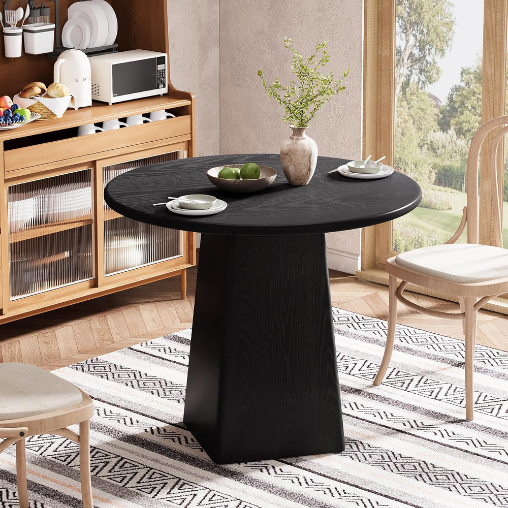 Tribesigns 31.5-Inch Round Dining Room Table for 2-4, Farmhouse Small Kitchen...