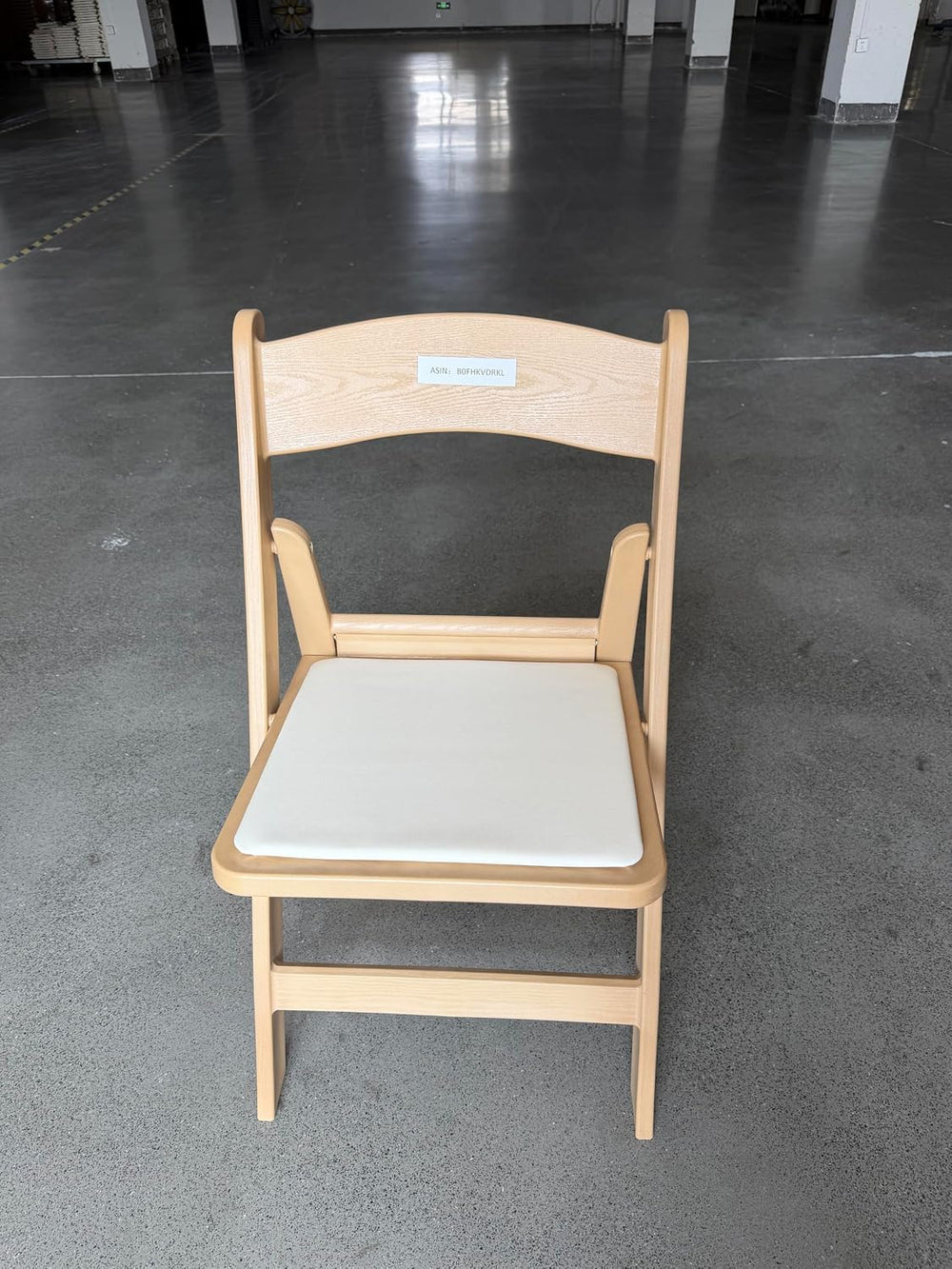 VINGLI Resin Folding Chairs with Cushion, Foldable Plastic Chair with Comfort...
