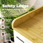 Avana (100% Natural Solid Wood Washer Dryer Countertop – Bamboo Pine Laundry Countertop with Raised Edges, 54” x 27.5” Counter Top for Washer and Dryer, Laundry Room Organizer & Tabletop