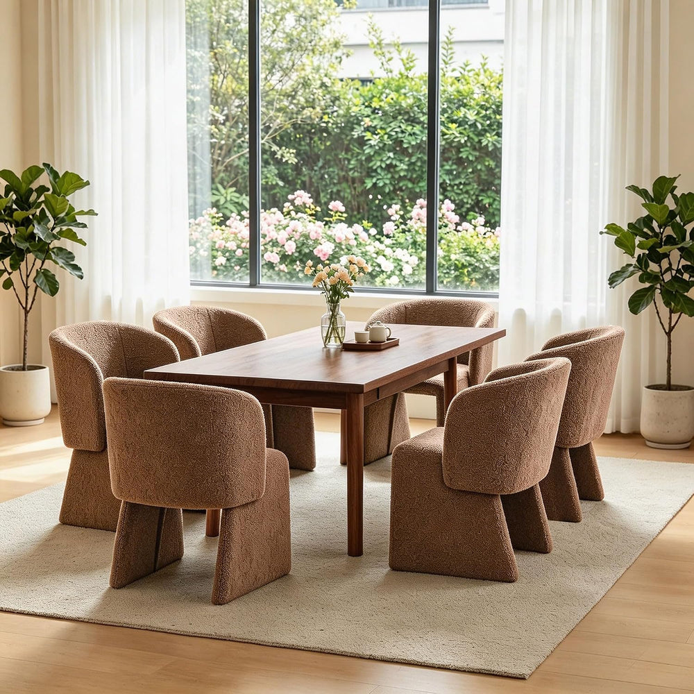Homedot Upholstered Dining Chairs Set of 6, Modern Dining Room Chairs with Ba...