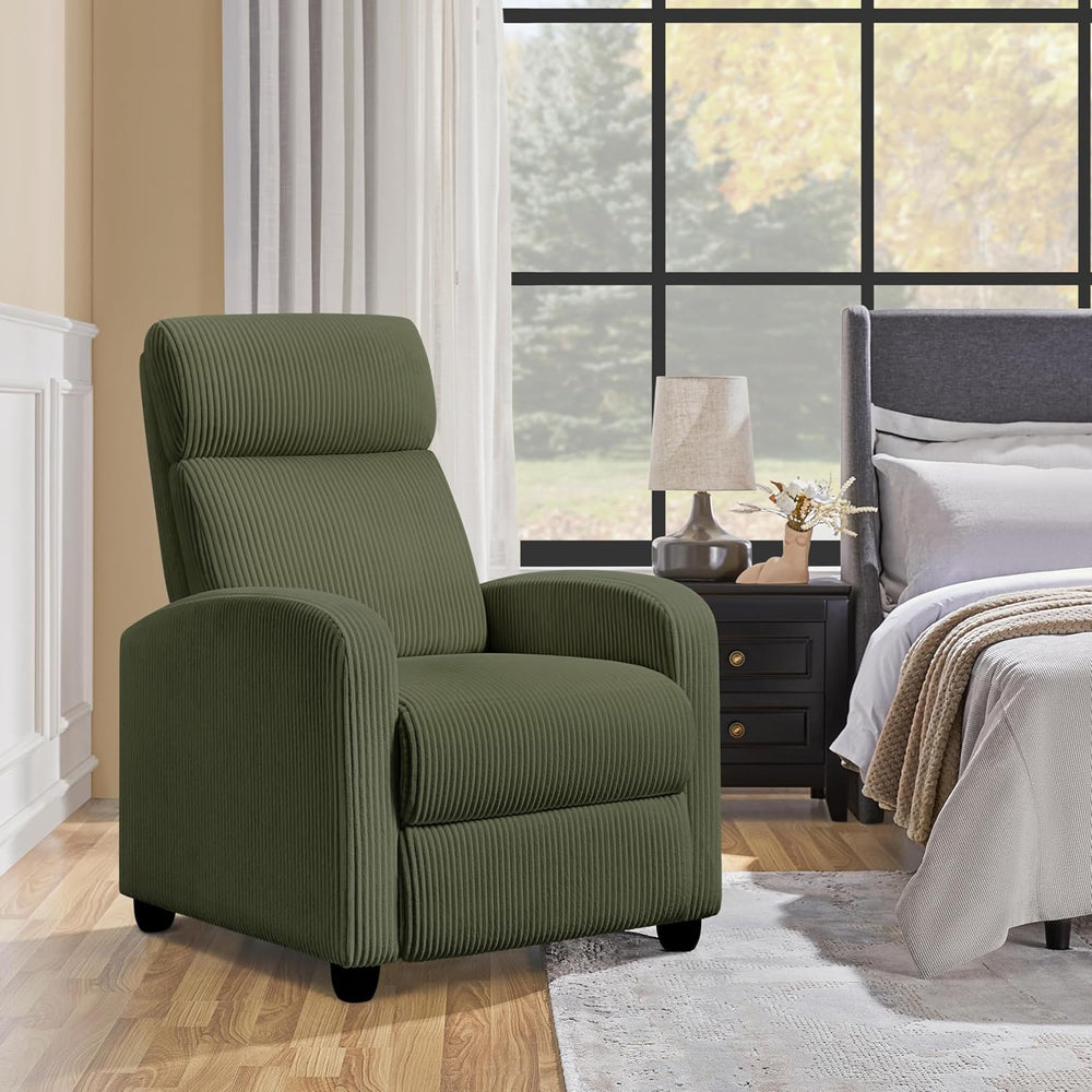 Yaheetech Recliner Chair with 3 Adjustable Angles Armchair Dark Green