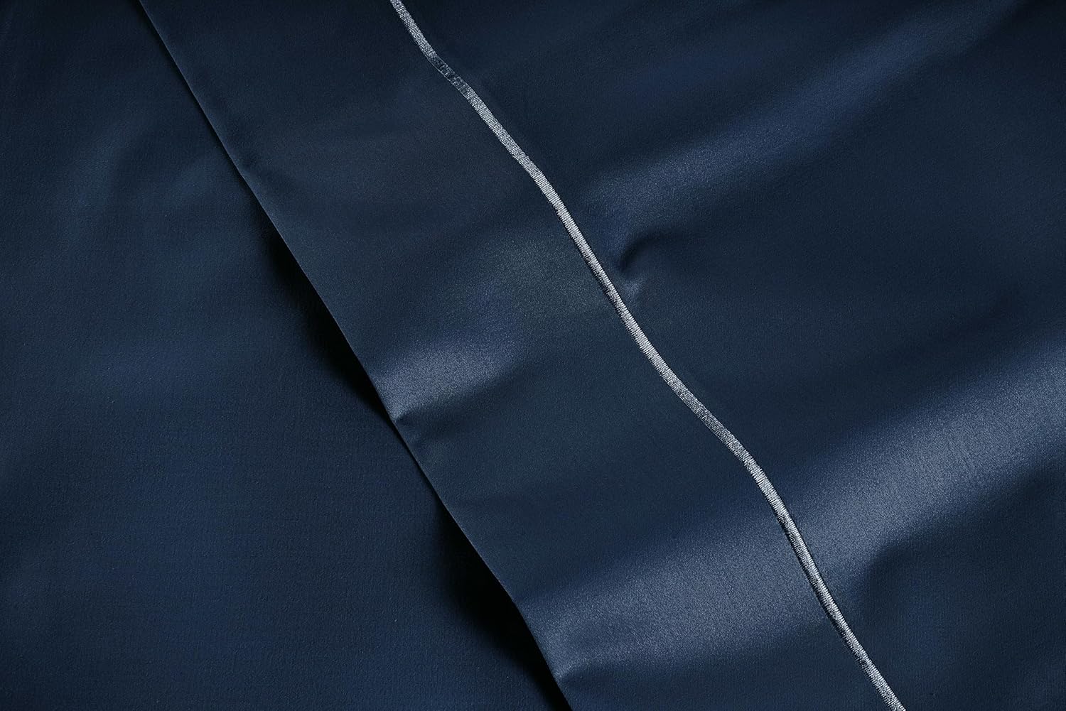 LANE LINEN Pillow Case Covers King, Set of 2, 100% Egyptian Cotton Sateen, Soft Cool & Smooth 1000 Thread Count Pillow Cases - Estate Blue
