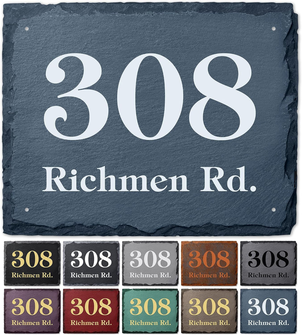 House Address Sign, House Number Plaque, 14.25x18, Thick Rust-Free, Fade Resi...