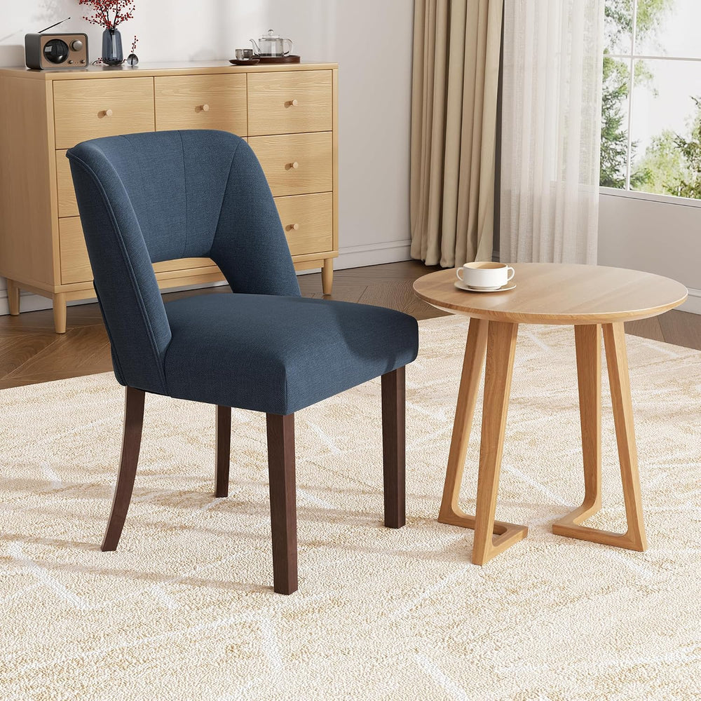 Dining Chairs Set of 2,Modern Dining Room Chairs with Thick Cushions,Linen Up...