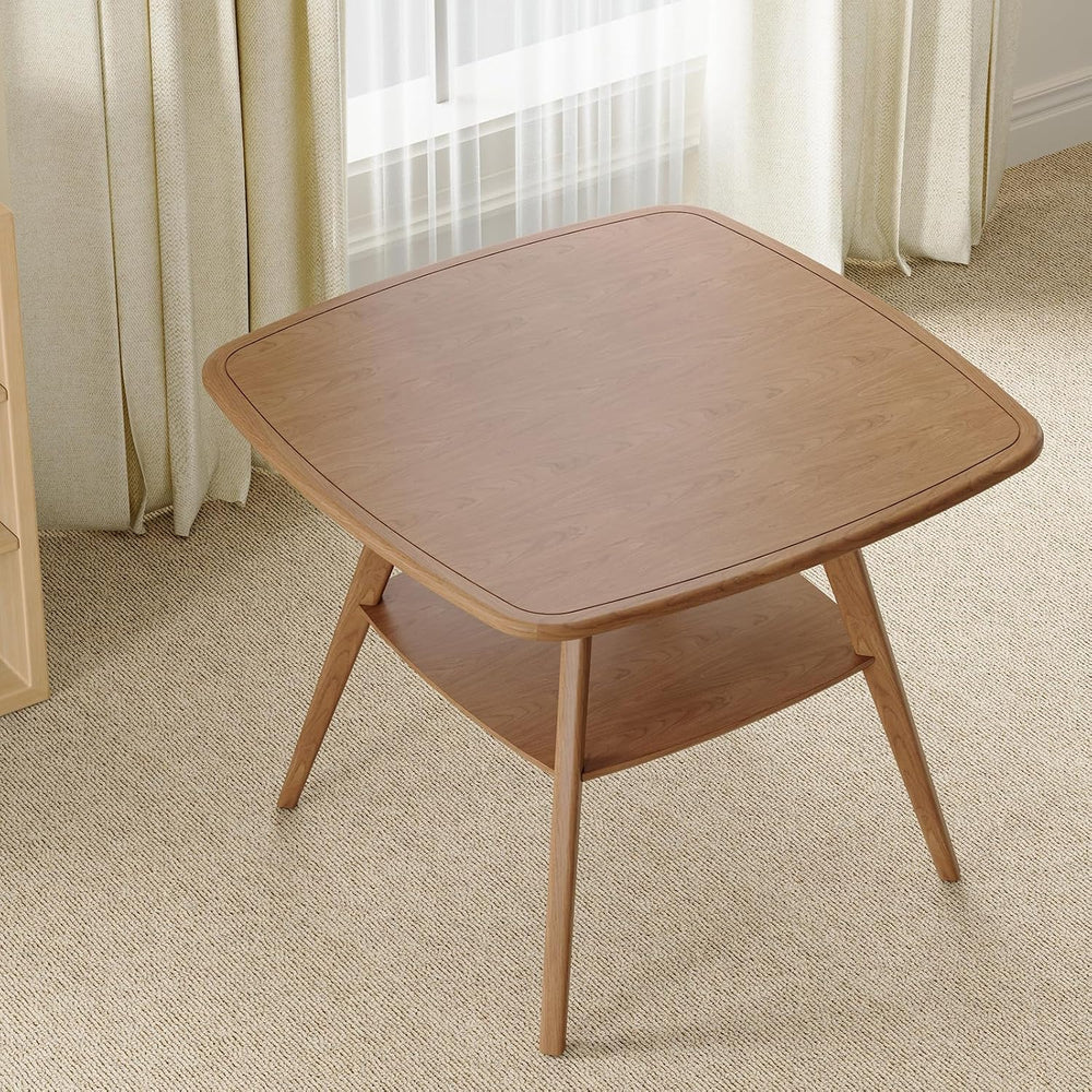 29.5" Square Dining Table for Small Spaces-Solid Wood Frame with Scratch...