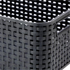 CURVER Style S - storage boxes & baskets (Storage basket, Grey, Rattan, Monotone, Bathroom, Bedroom)