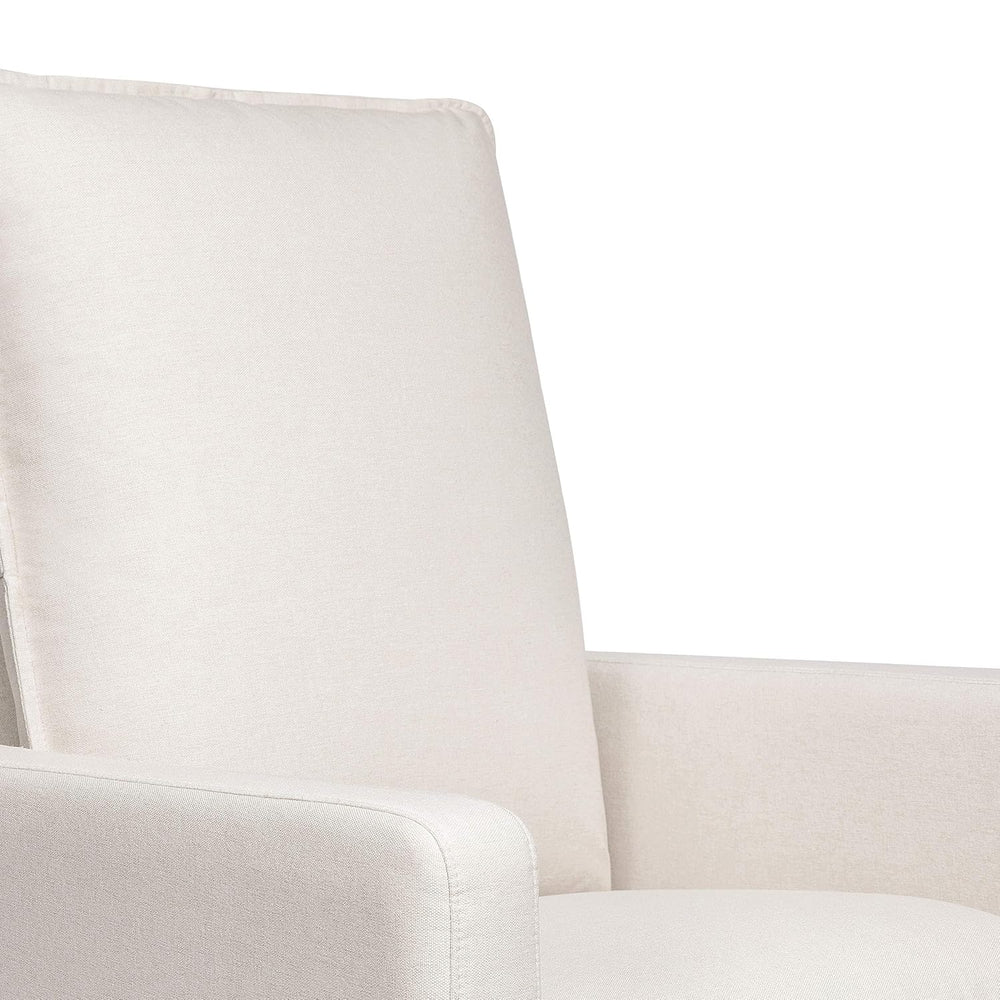Babyletto Cali Pillowback Swivel Glider in Performance Plastic Cream Eco-Weav...