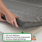ECOHomes Non Slip Mattress Gripper Pad Stop Mattress, Keep Topper from Sliding - Anti Slip Grip Pads Holder Stop Couch Cushion, Sofa Cushions, Patio & Furniture to Prevent Sliding (Twin)