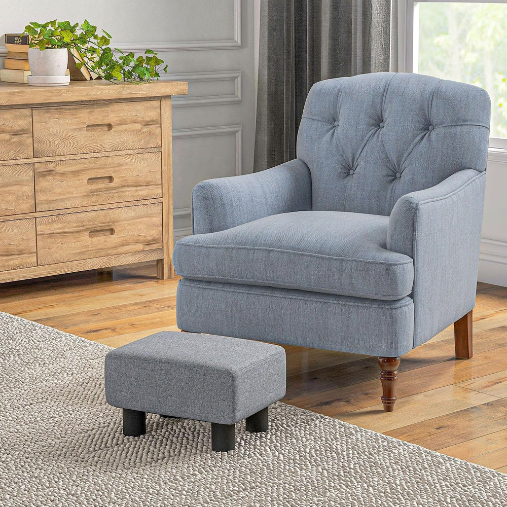 Designer Style Rectangular Footrest Ottoman