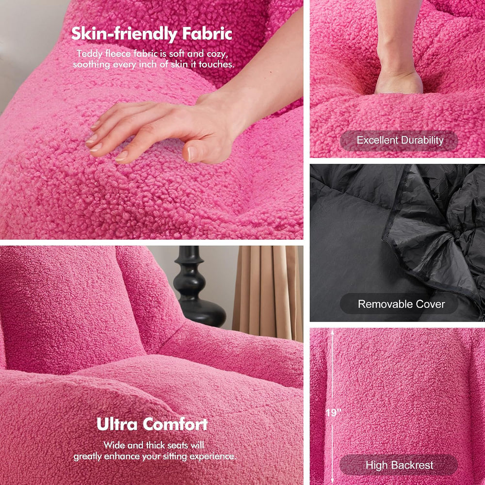 Homguava Bean Bag Chairs for Adults,Giant Beanbag Couch Adult Bean Bag Chair ...