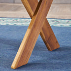 Christopher Knight Home Irene Outdoor Acacia Wood Coffee Table, Sandblast Teak Finish
