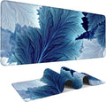 Leaves Gaming Mouse Pad 35.4"x15.7"Desk Mat Anti-Slip Rubber Base & Durable Stitched Edges for Gamers Smooth Mouse Writing Surface for Desk Office/Home