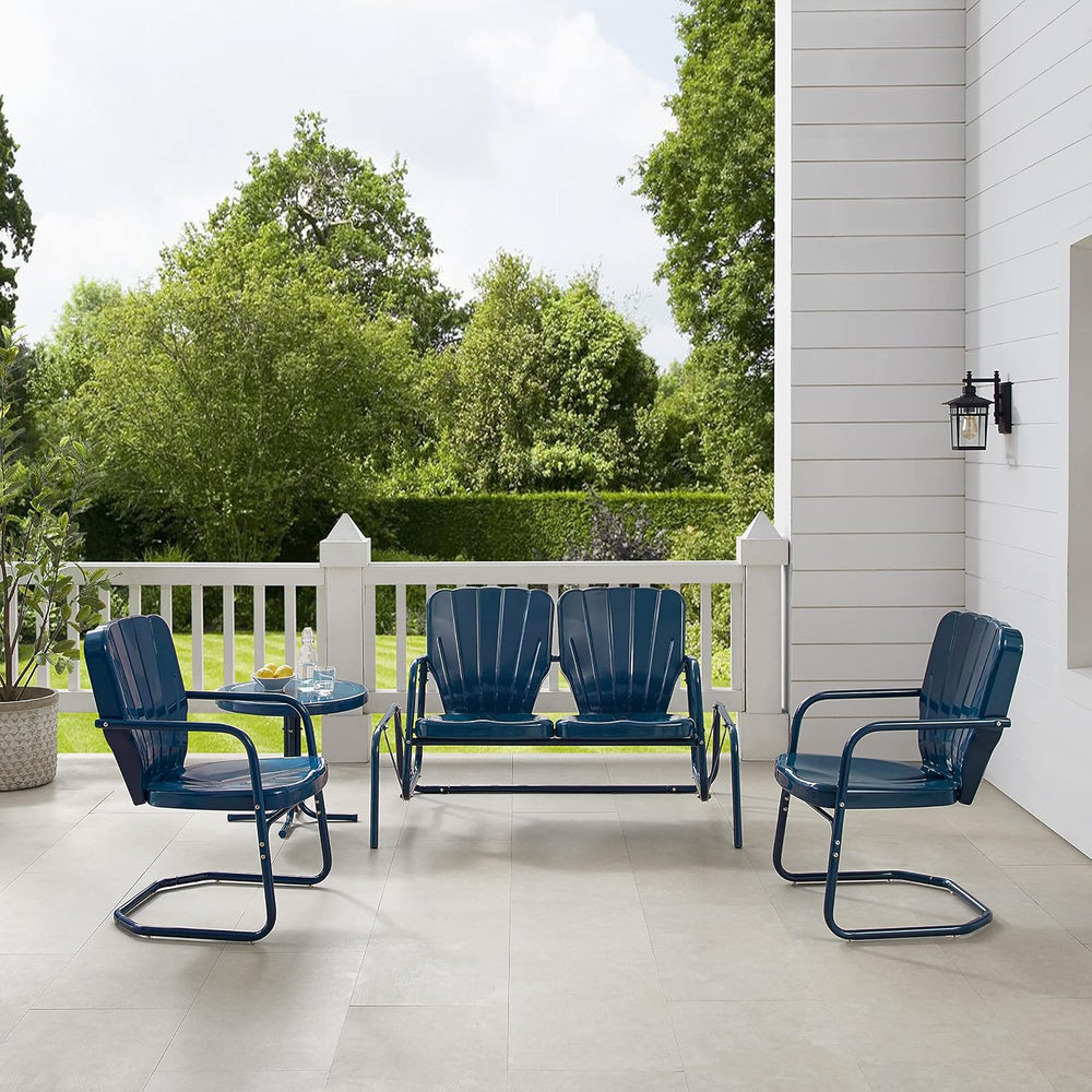 Crosley Furniture Ridgeland 4-Piece Loveseat Glider Set