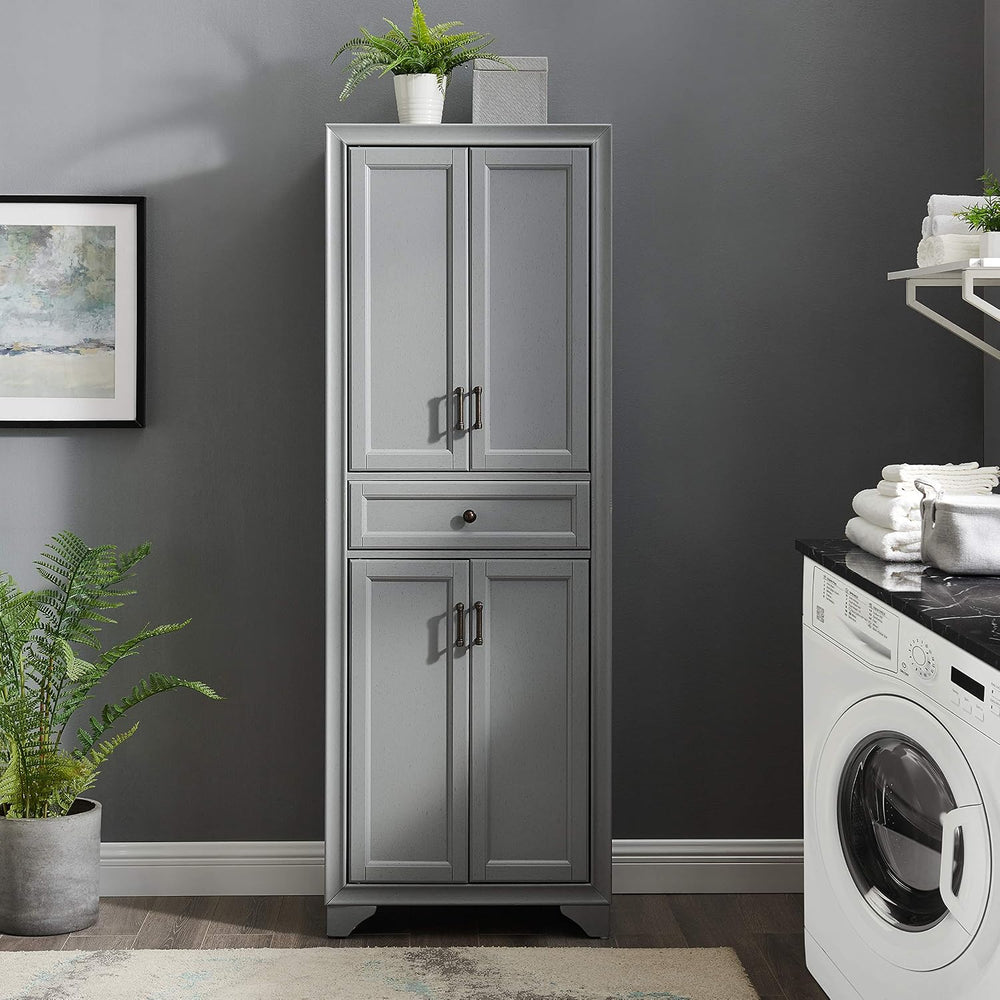 Crosley Furniture Tara Pantry Storage Cabinet with Shelves, Kitchen, Dining, ...