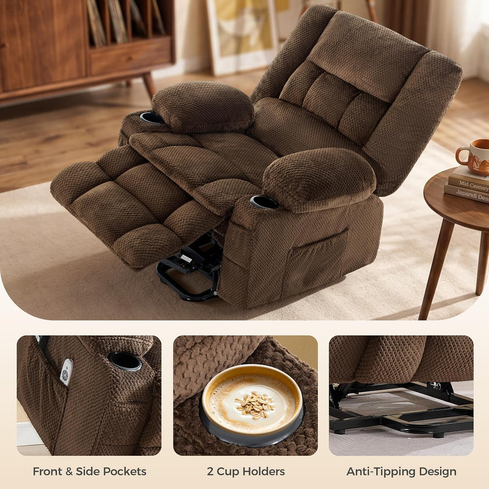 Power Lift Recliner Chair for Elderly, Electric Reclining Lift Chair with Mas...