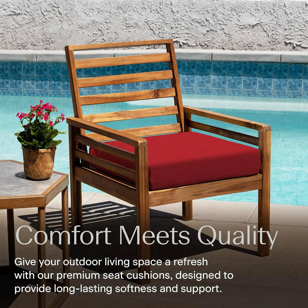 Honeycomb Outdoor Sunbrella Seat Pad for Patio Furniture, 20 x 19.5